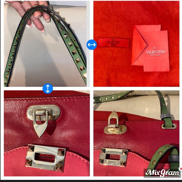 🎈Sold xtra pics valentino Colorblock Rockstud - Picture 7 of 16